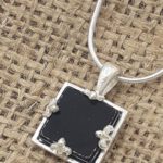 Black Onyx Square Royal pendant