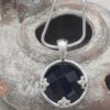 Faceted Rose-cut Beautiful Black Onyx pendant