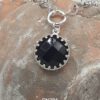 Beautifully Mounted Faceted Rose-Cut Black Onyx Necklace
