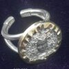 Hand crafted Two tone Gold & Silver Medusa Ring