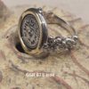 Great Revolt Ancient Coin Sterling Silver & 14 Karat Gold Ring