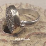 Two tone 14 Karat Gold & 925 Sterling Silver Widow's mite Ring