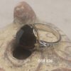 Designer Two tone Sterling Silver & 14 Karat Gold Smoky Topaz ring