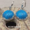 Magnificent looking 925 Sterling Silver earrings with Turquoise