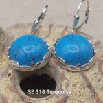 Magnificent looking 925 Sterling Silver earrings with Turquoise