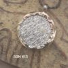 Stunning Two tone 925 Sterling Silver & 14 Karat Gold Pendant