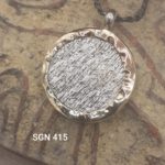 Stunning Two tone 925 Sterling Silver & 14 Karat Gold Pendant