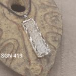 Designer Two tone 925 Sterling Silver & 14 Karat Gold Pendant