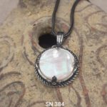 Designer 925 Sterling Silver Mother of Pearl Pendant