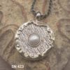 Designer Hand crafted Two tone Pendant with Fresh water Pearl