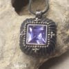 Artistically Handcrafted Black 925 Sterling Silver and 14 Karat Gold pendant