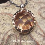 Beautiful Champagne CZ Pendant