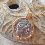 Temple tax Shekel of Tyre in Gold frame